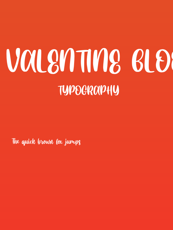 Valentine Blooms Demo Poster