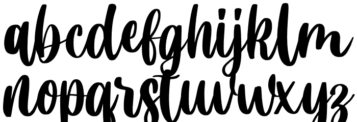 Valentine Blooms Demo Font LOWERCASE