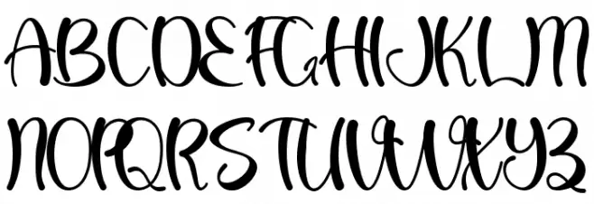 Valentine Bright - Personal Use フォント 大文字