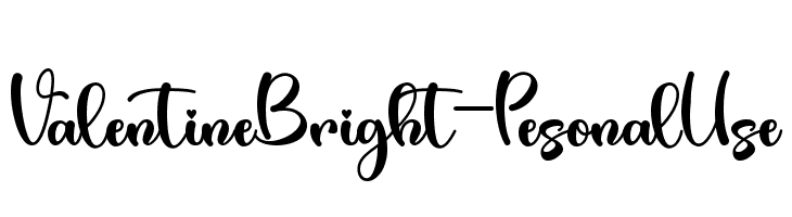 Valentine Bright - Pesonal Use  Fuentes Gratis Descargar