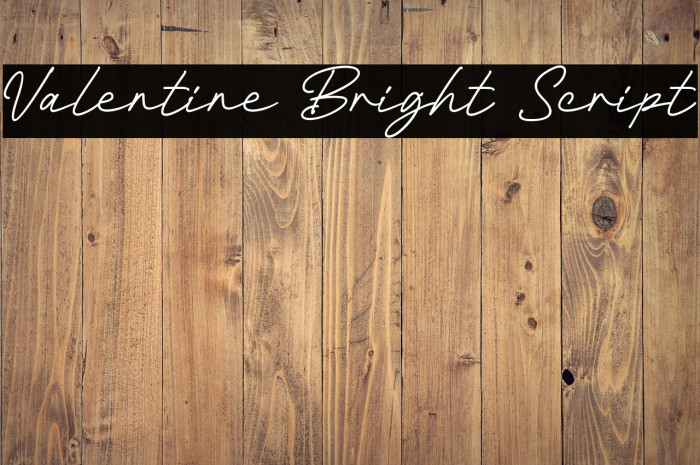 Valentine Bright Script Example 3