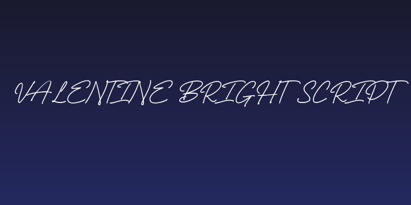 Valentine Bright Script Social Header