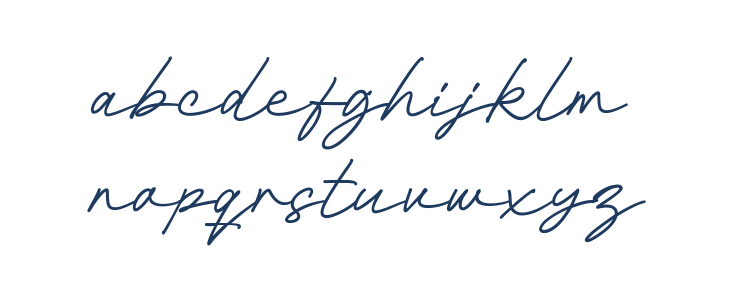 Valentine Bright Script Lowercase