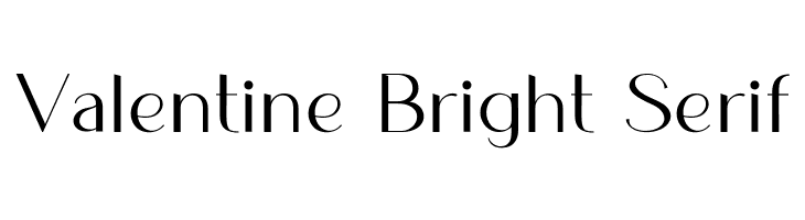 Valentine Bright Serif  नि: शुल्क फ़ॉन्ट्स डाउनलोड