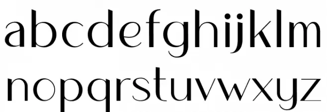 Valentine Bright Serif फ़ॉन्ट लोअरकेस