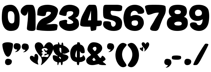 Valentine Caps Font OTHER CHARS