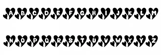 Valentine Caps Fonte MAIÚSCULAS