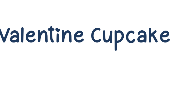 Valentine Cupcake Logo