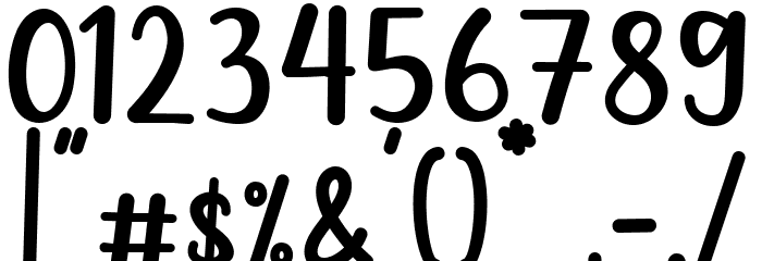 Valentine Cute Font OTHER CHARS