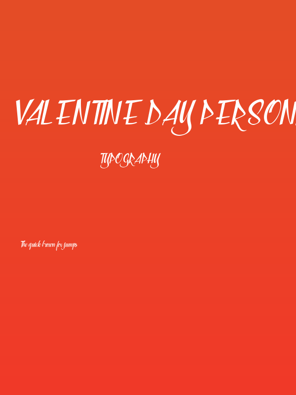 Valentine Day Personal Use Regular Poster