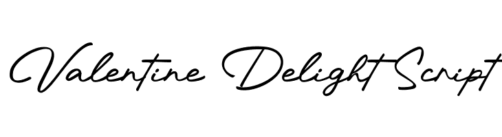Valentine Delight Script  font caratteri gratis
