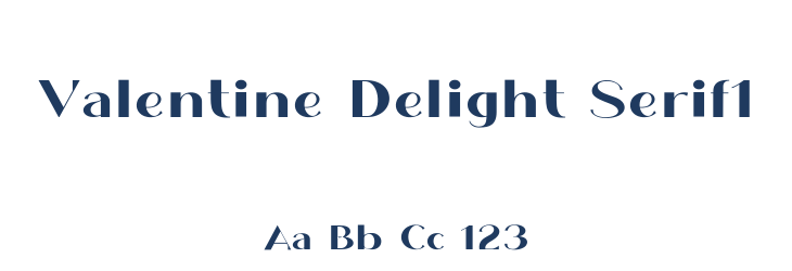 Valentine Delight Serif1 Font Preview