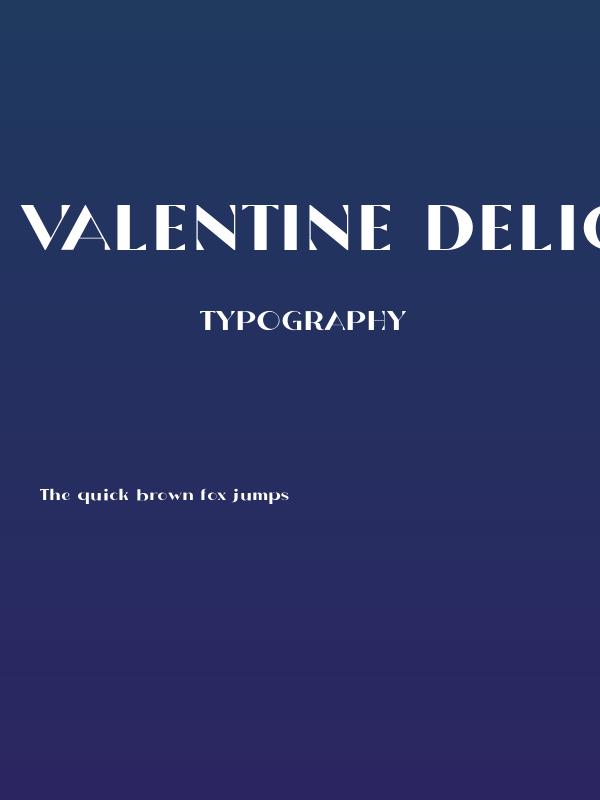 Valentine Delight Serif1 Poster