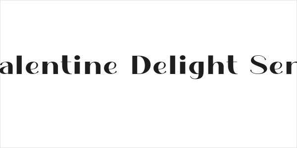 Valentine Delight Serif Logo