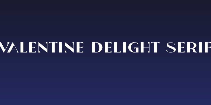 Valentine Delight Serif Social Header