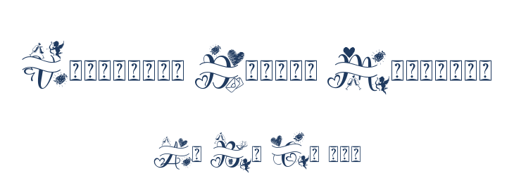 Valentine Delion Monogram Font Preview