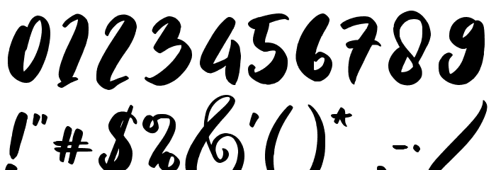 Valentine Dinner Font OTHER CHARS