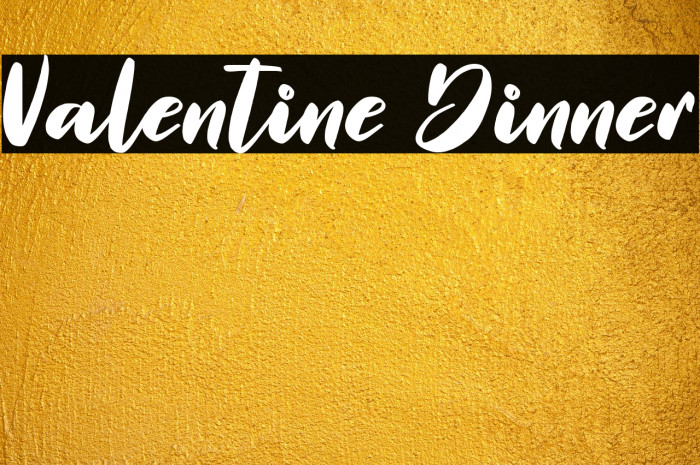 Valentine Dinner Example 1