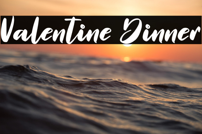 Valentine Dinner Example 2