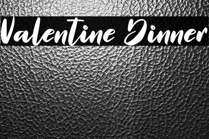 Valentine Dinner Example 3