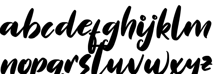 Valentine Dinner Font LOWERCASE