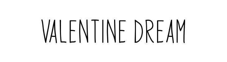Valentine Dream  フリーフォントのダウンロード