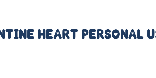 Valentine Heart PERSONAL USE ON Logo