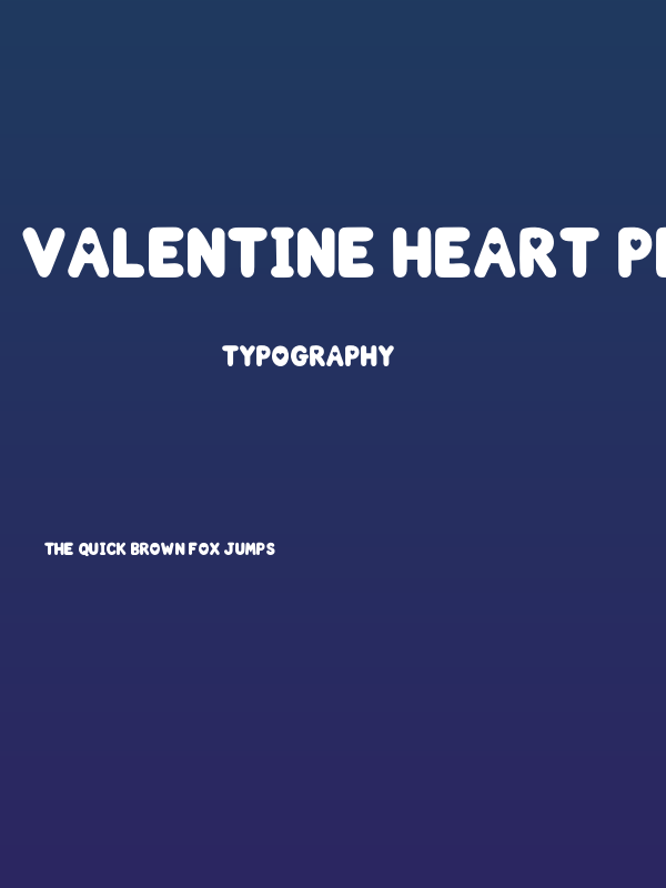 Valentine Heart PERSONAL USE ON Poster