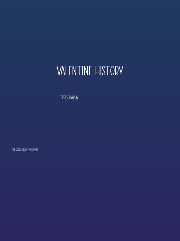 Valentine History Poster