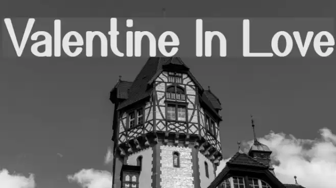 Valentine In Love Font examples