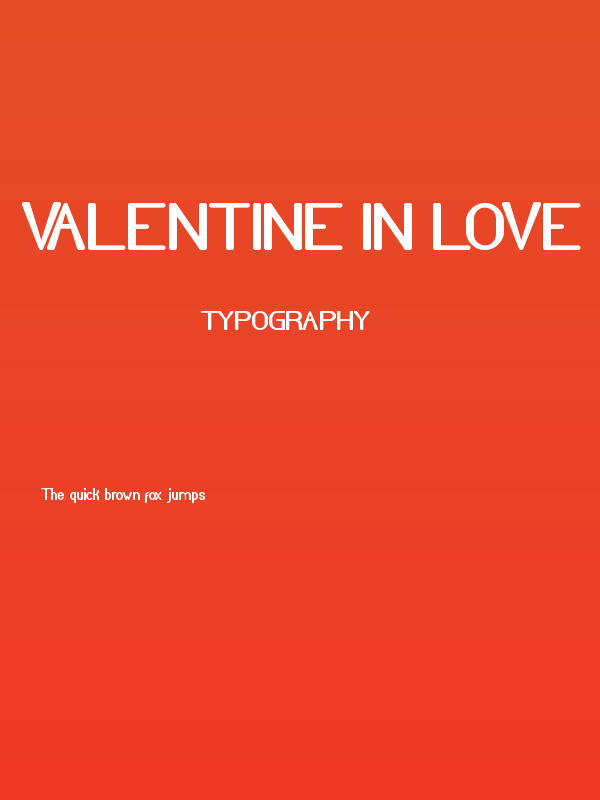 Valentine In Love Poster