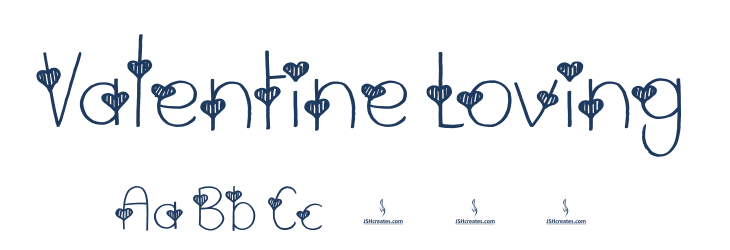 Valentine Loving Font Preview