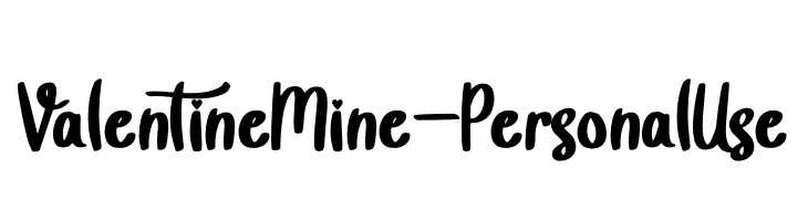 Valentine Mine - Personal Use  Скачать бесплатные шрифты