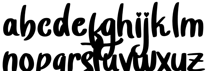 Valentine Mine - Personal Use Font LOWERCASE