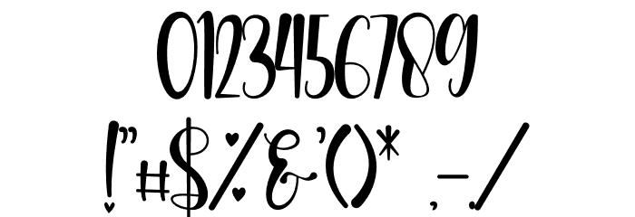 Valentine Moment Font OTHER CHARS