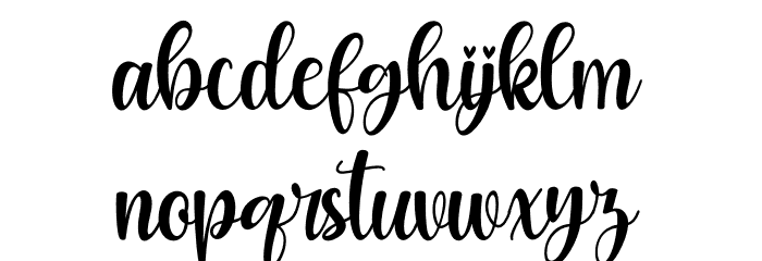 Valentine Moment Font LOWERCASE