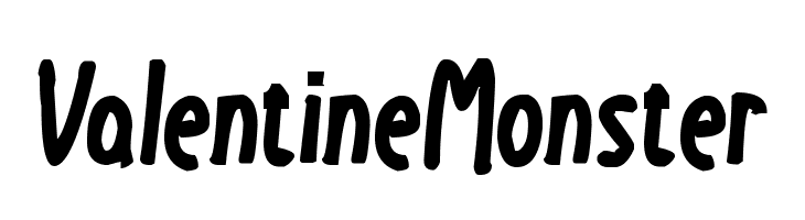 Valentine Monster  Frei Schriftart Herunterladen