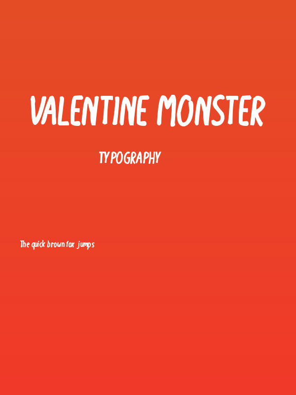 Valentine Monster Poster