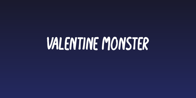 Valentine Monster Social Header
