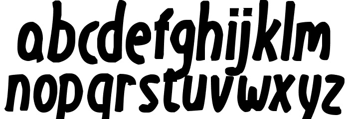Valentine Monster Font LOWERCASE