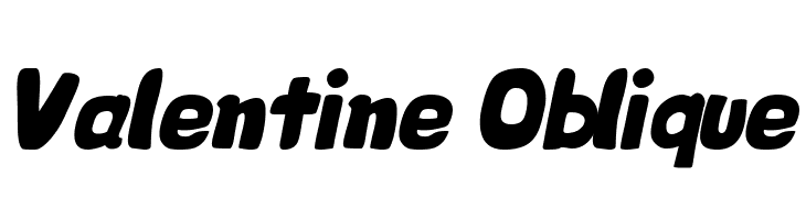Valentine Oblique Font