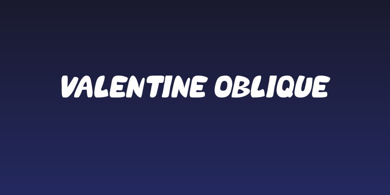 Valentine Oblique Social Header