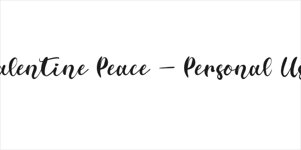 Valentine Peace - Personal Use Logo