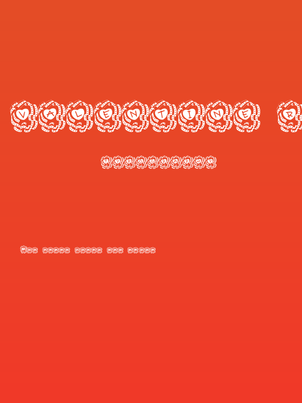 Valentine Ribbon Poster