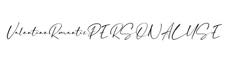 Valentine Romantic PERSONAL USE Font