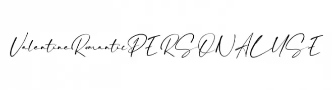 Valentine Romantic PERSONAL USE  Fuentes Gratis Descargar