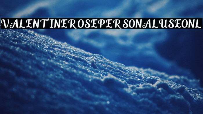 Valentine Rose PERSONAL USE ONL Example 3