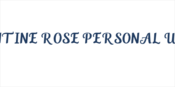 Valentine Rose PERSONAL USE ONL Logo