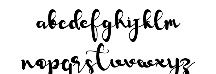 Valentine Rose - PERSONAL USE Font LOWERCASE