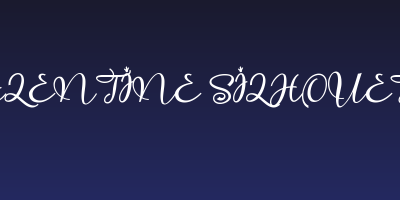 Valentine Silhouette Social Header